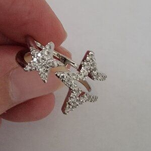 CZ Shooting Star Adjustable Ring